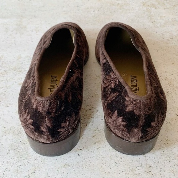 🤎 YSL YVES SAINT LAURENT Shoes Flats Loafers size 8.5 - Picture 4 of 8